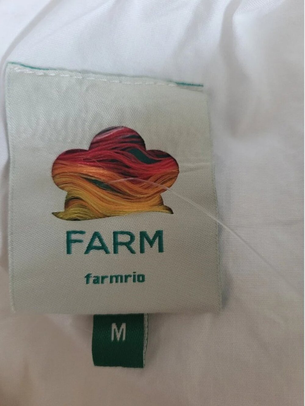 Farm Rio 100% Linen Embroidered Midi Floral Dress size M - Picture 8 of 9